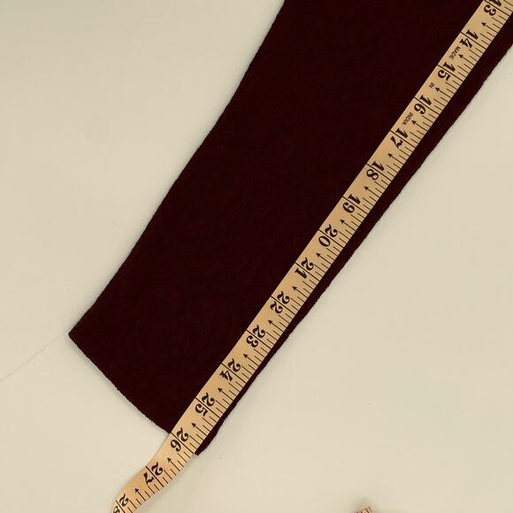 Loft Women’s Blouse, NWT, Merlot Color, Sz. L, Lacy Semi-Sheer - Picture 10 of 11